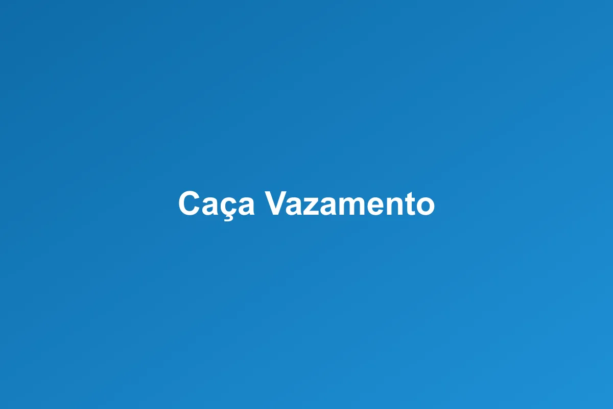 Caça-vazamento de Água em Porto Alegre
